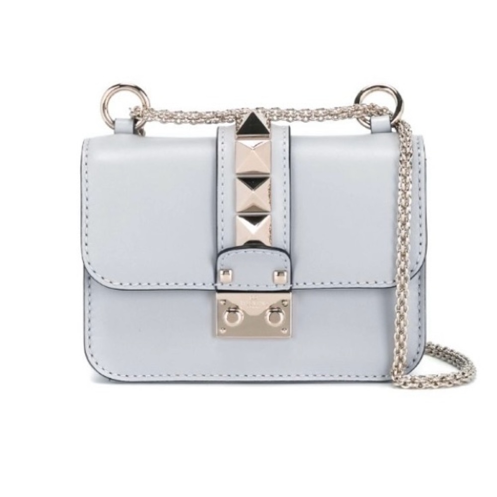 Valentino Mini Glam Lock Rockstud Chain Crossbody